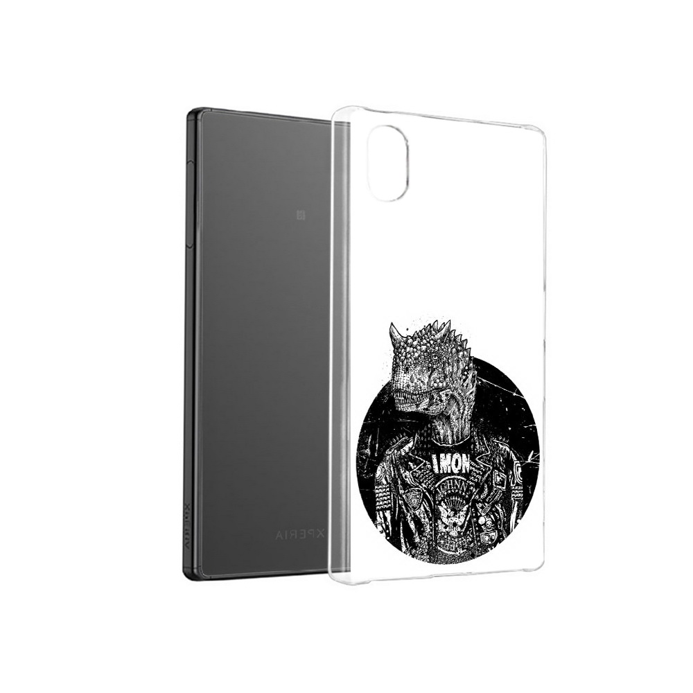 

Чехол MyPads Tocco для Sony Xperia X динозавр в куртке, Прозрачный, Tocco