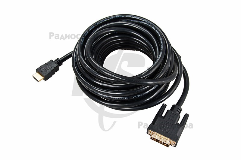 Шнур HDMI-DVI 10м REXANT 17-6308