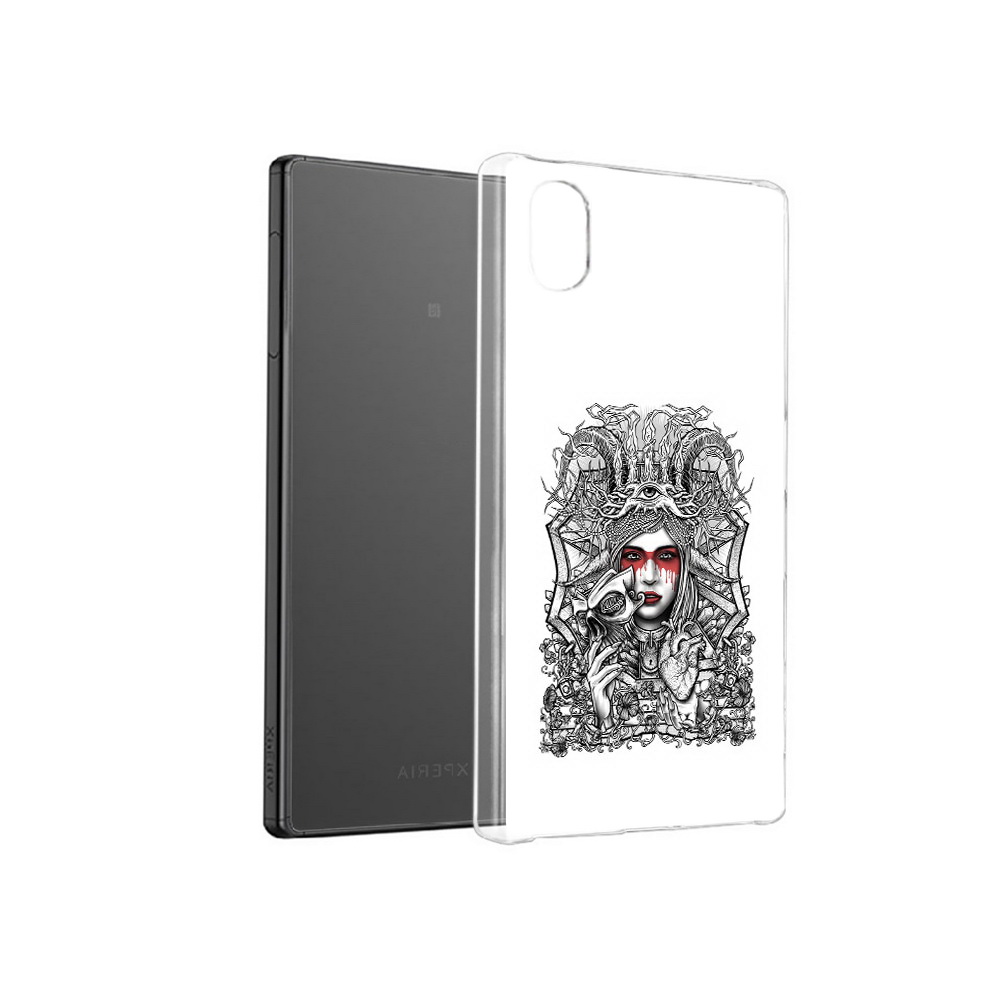 

Чехол MyPads Tocco для Sony Xperia X грусная девушка, Прозрачный, Tocco