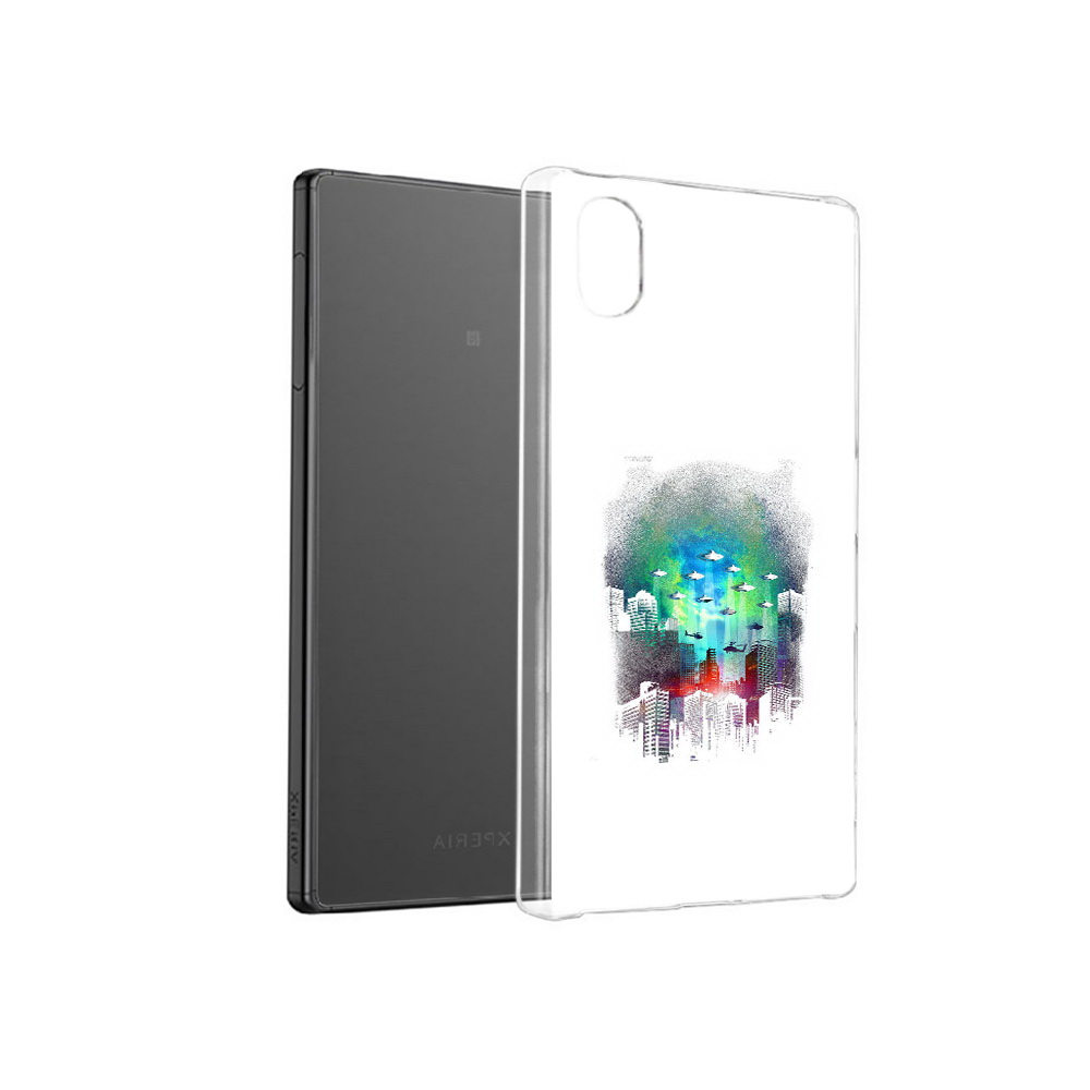 

Чехол MyPads Tocco для Sony Xperia X город в свечении, Прозрачный, Tocco