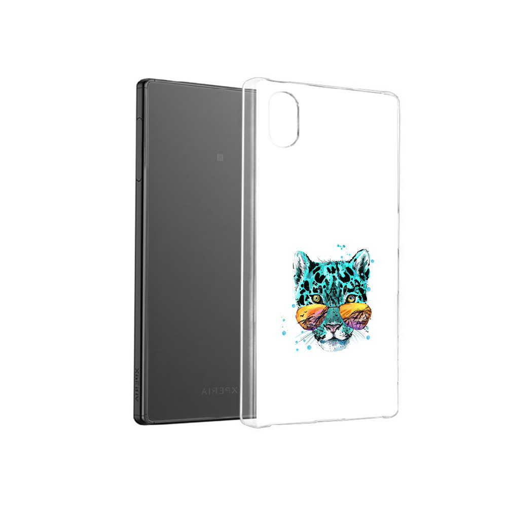

Чехол MyPads Tocco для Sony Xperia X голубой лео, Прозрачный, Tocco