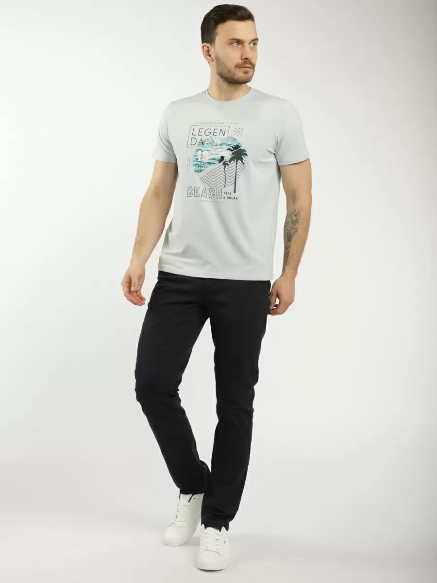 

Футболка мужская A PASSION PLAY SQ74255 голубая M, Голубой, SQ74255