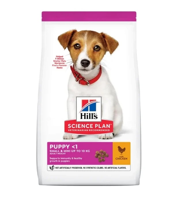 

Сухой корм для щенков Hill's Science Plan Puppy Small & Miniature, индейка, курица, 1,5кг, Science Plan Puppy Small & Miniature
