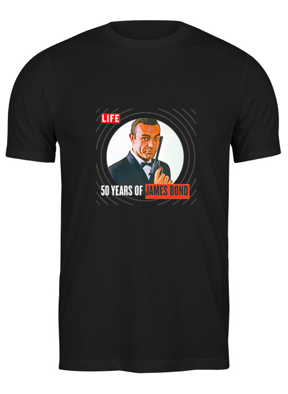 

Футболка унисекс Printio James bond черная 3XL, Черный, James bond