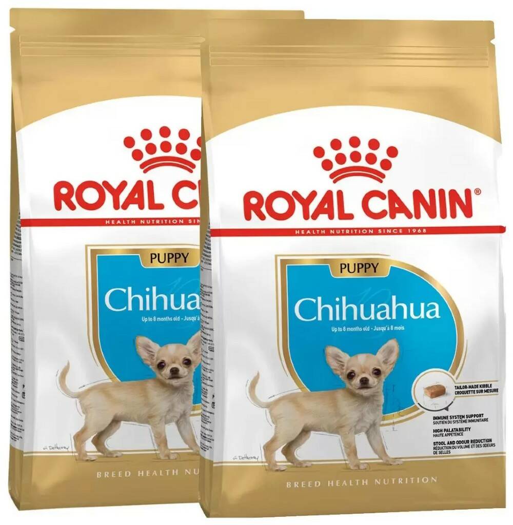 

Сухой корм для щенков ROYAL CANIN CHIHUAHUA PUPPY для чихуахуа, 2шт по 0,5кг