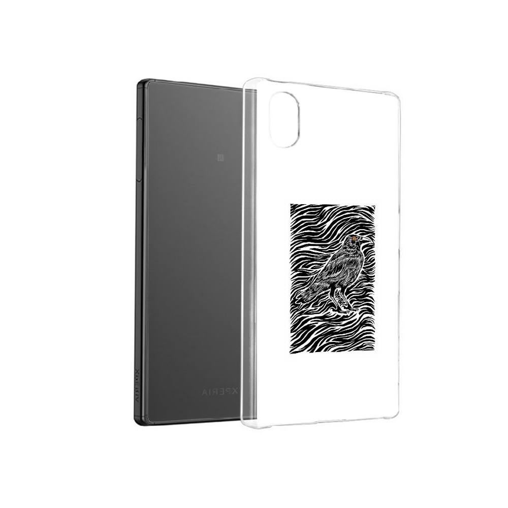 

Чехол MyPads Tocco для Sony Xperia X ворон в абстракции, Прозрачный, Tocco