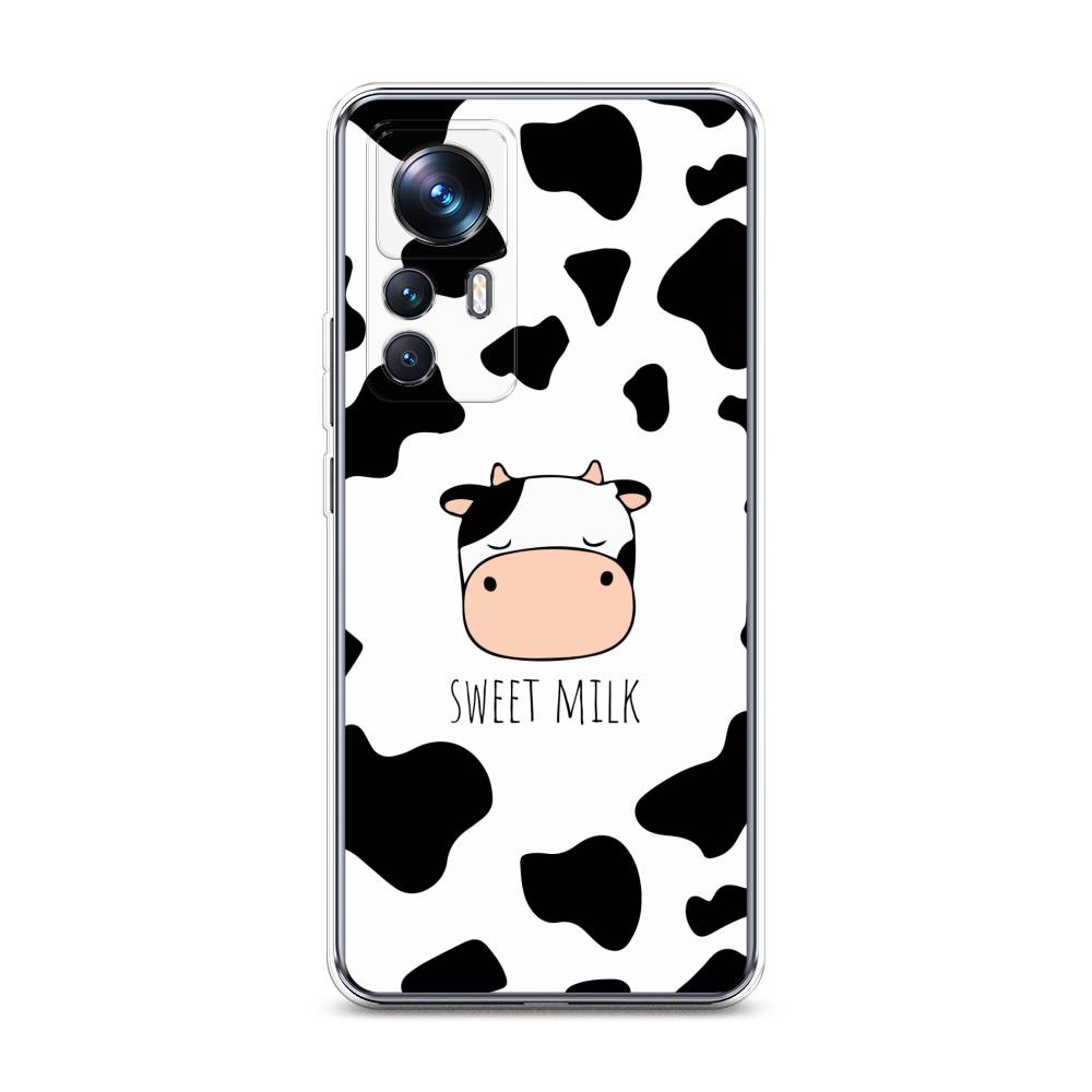 

Чехол на Xiaomi 12T Pro "Sweet milk", Розовый;белый;черный, 315750-1
