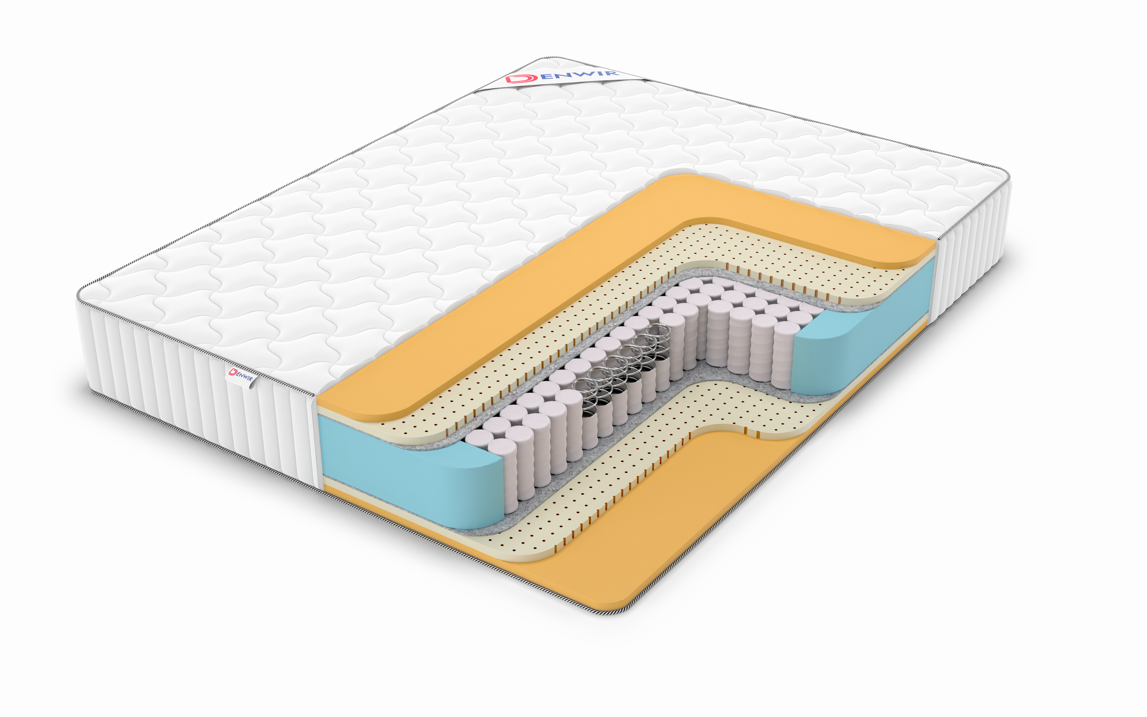 

Матрас пружинный DENWIR CLASSIC AIR TFK /chstmat_CATFK_90x140, Белый, CLASSIC AIR TFK