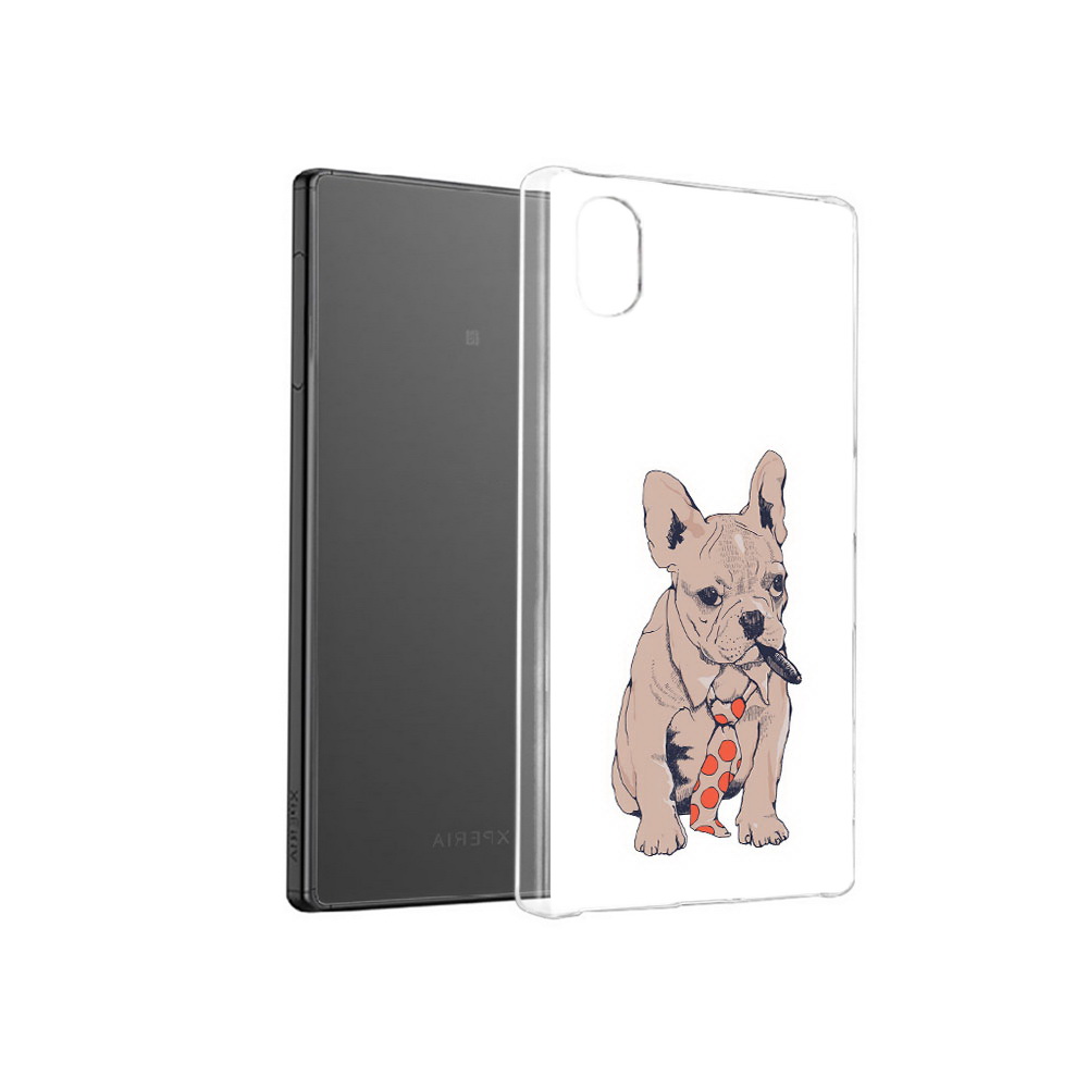 

Чехол MyPads Tocco для Sony Xperia X бульдог с сигарой, Прозрачный, Tocco