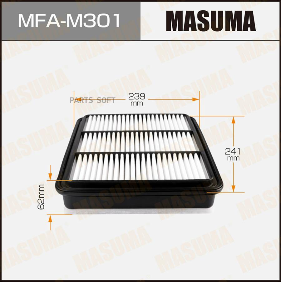 

Фильтр воздушный MITSUBISHI 96- 2.5 DIESEL MASUMA MFA-M301