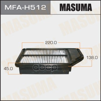 

Фильтр воздушный HONDA JAZZ 05- MASUMA MFA-H512