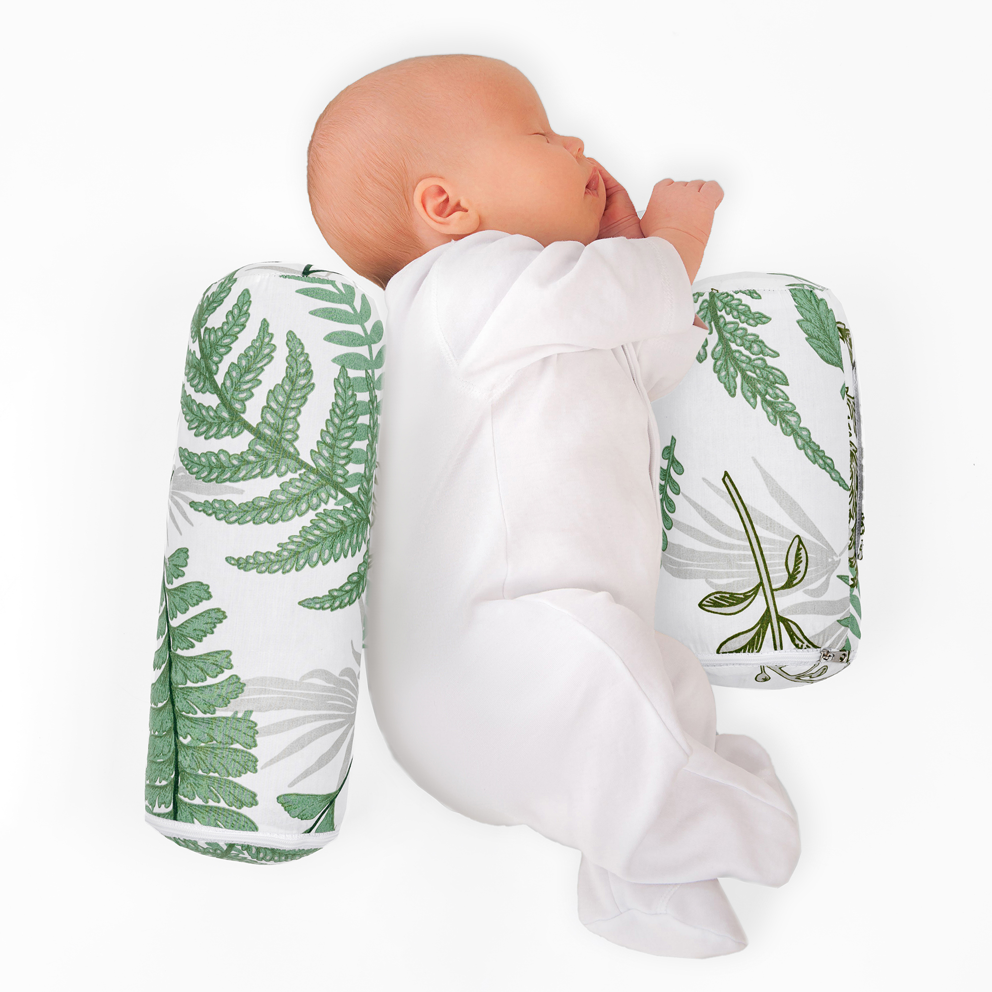 фото Подушка (для боковой поддержки) amarobaby nature anatomy с лузгой гречихи (папоротники)