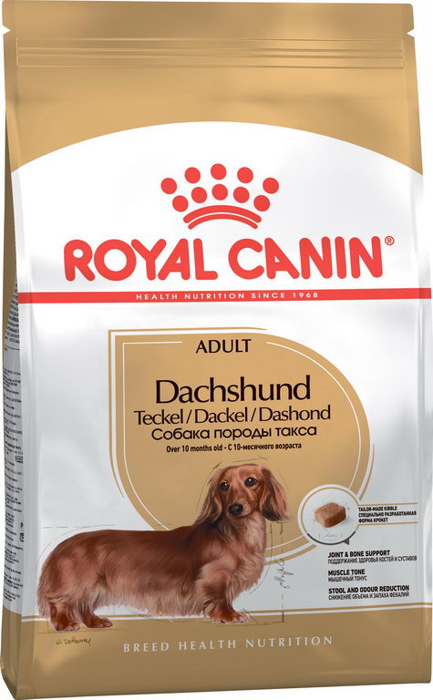 фото Сухой корм для собак royal canin adult dachshund, курица, 1.5кг