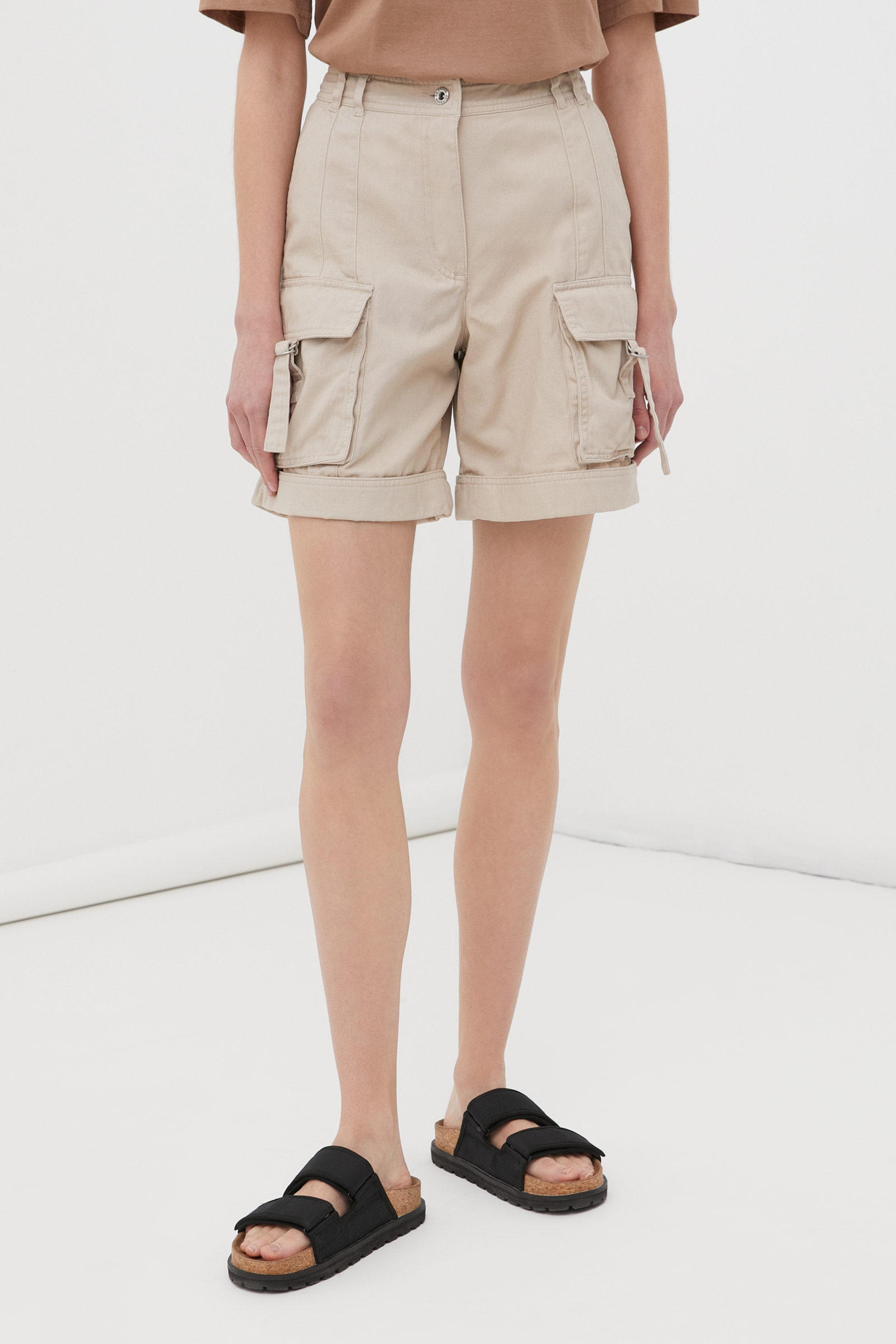 

Шорты женские Finn Flare FSC13030 бежевые XL, FSC13030