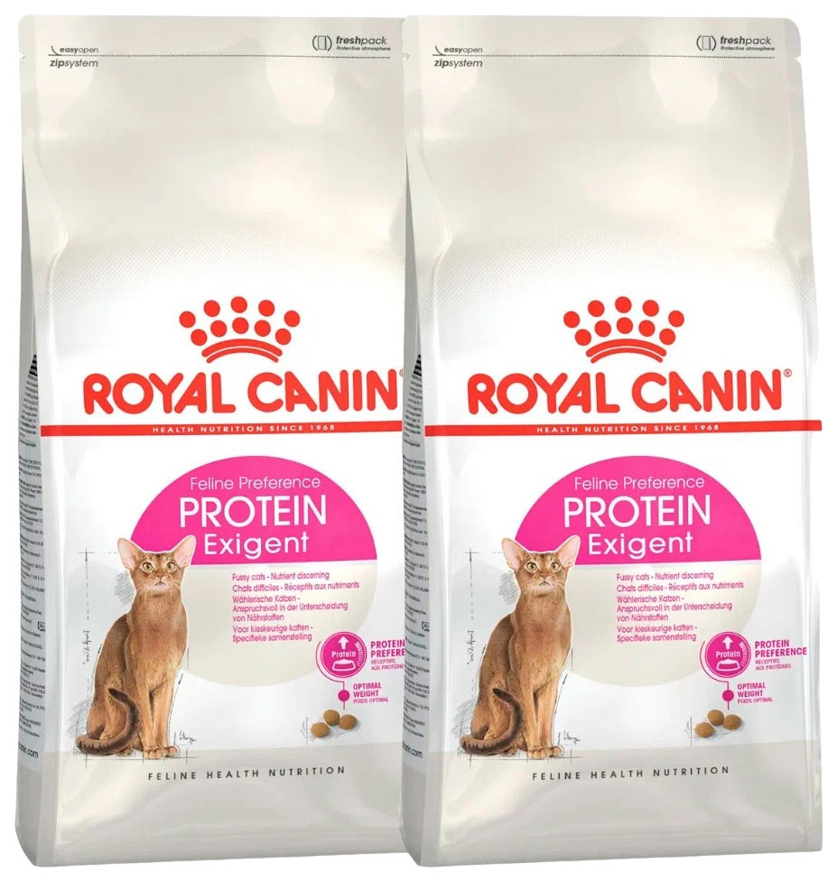 

Сухой корм для кошек ROYAL CANIN PROTEIN EXIGENT для привередливых, 2шт по 2кг