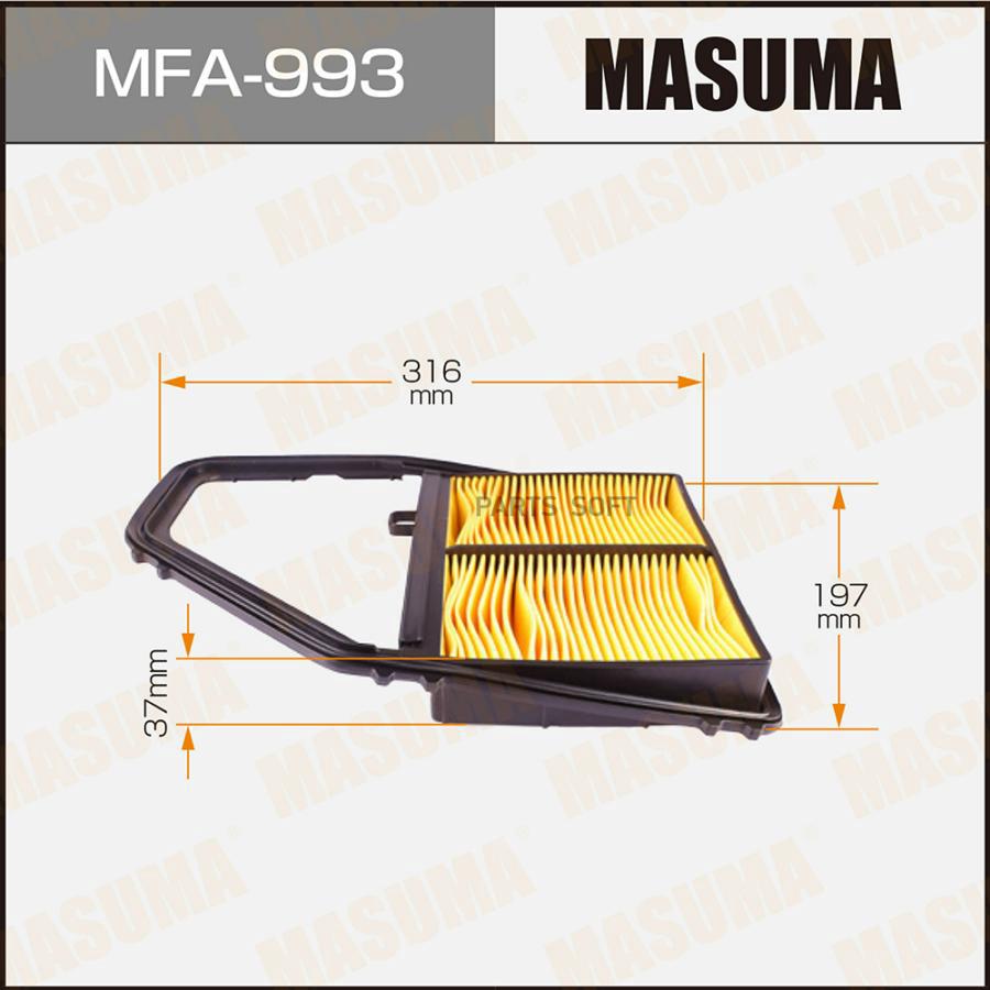 

MASUMA MFA993 Фильтр возд.HONDA CIVIC 1.4, 1.6 01 =
