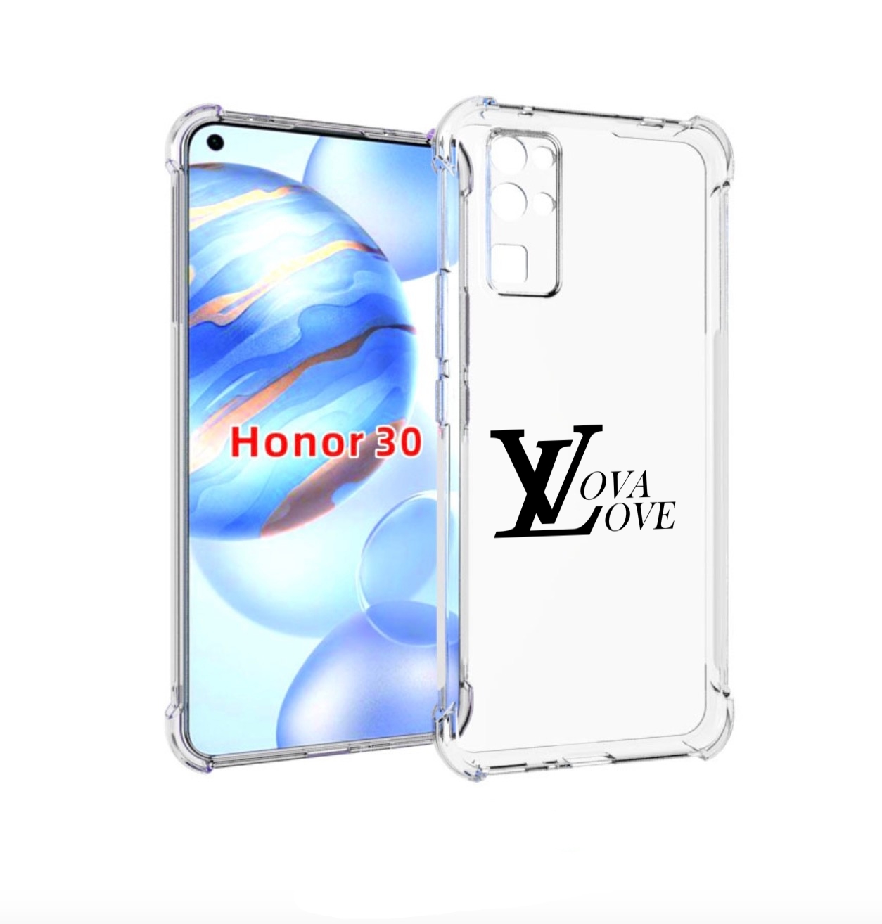 

Чехол бампер MyPads Лова-лове для Honor 30 (BMH-AN10) противоуда, Прозрачный, Tocco