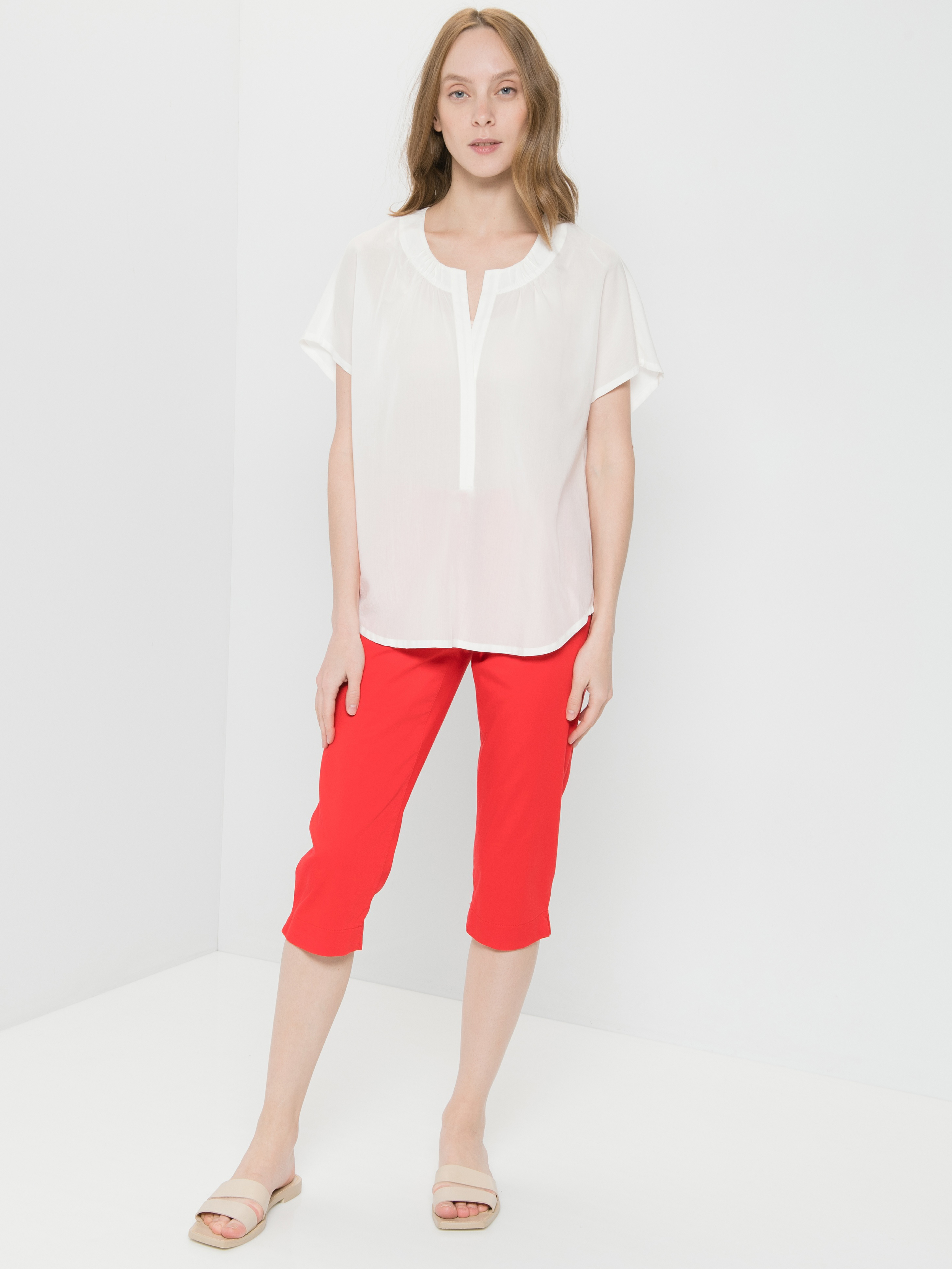 

Блуза женская Gerry Weber 760034-31424-99700 белая 46, 760034-31424-99700