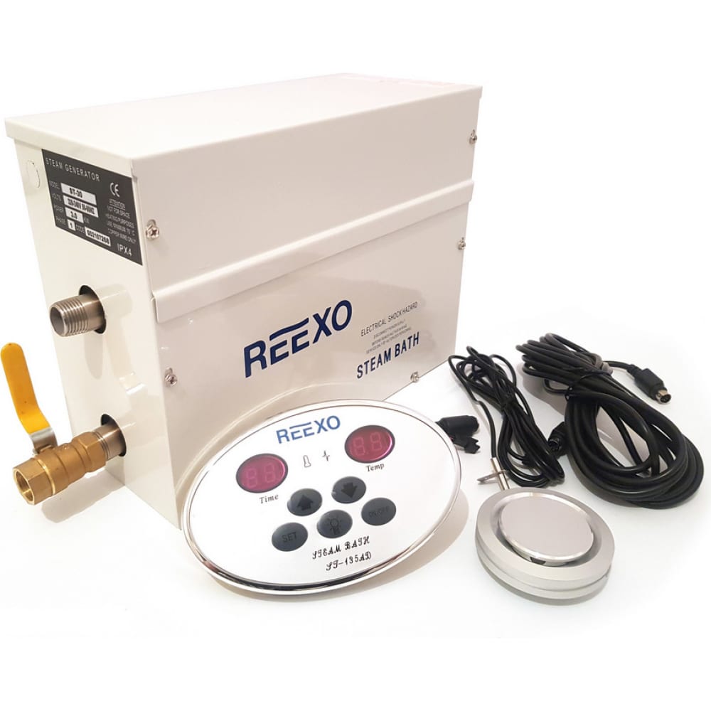

Парогенератор Reexo SteamTop 60 - 6 кВт, 220 В, с ТЭНами AISI-321, до 8 м3 143886