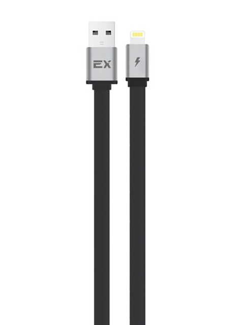 фото Кабель exployd flow usb - lightning 2.4a 1m silicone black ex-k-1314