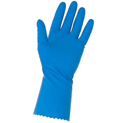 Перчатки хозяйственные Vileda нитриловые голубые р-р М, 1 пара