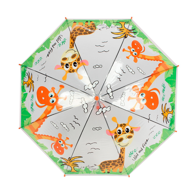 Зонт-трость детский Little Mania ZHD007 оранжевый зонт трость детский little mania zhd002 зеленый
