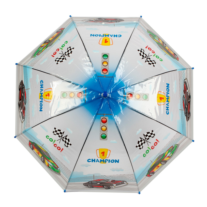 Зонт-трость детский Little Mania ZHD004 синий зонт детский под дождем с закругленными краями светоотражающий синий