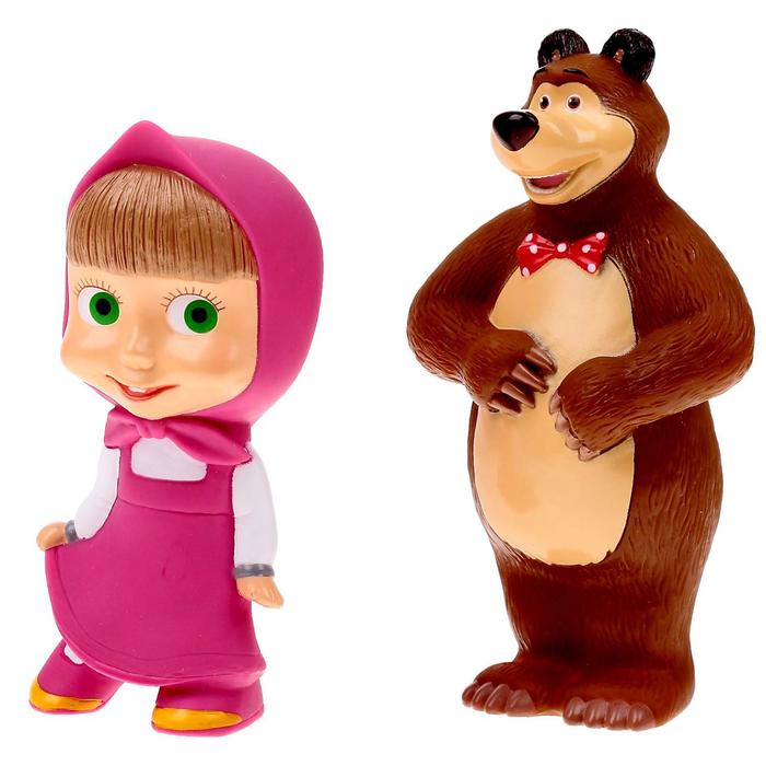 

Набор резиновых игрушек «Маша и Медведь»