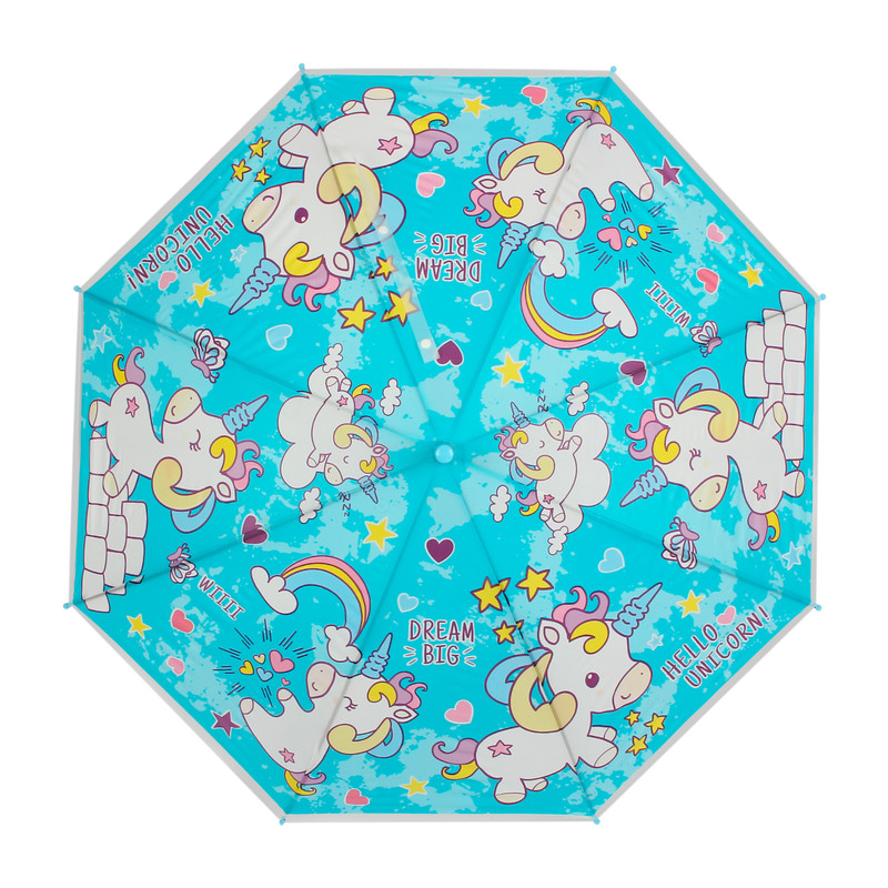 Зонт-трость детский Little Mania KLU003 голубой зонт детский единороги 82x82x66 см микс