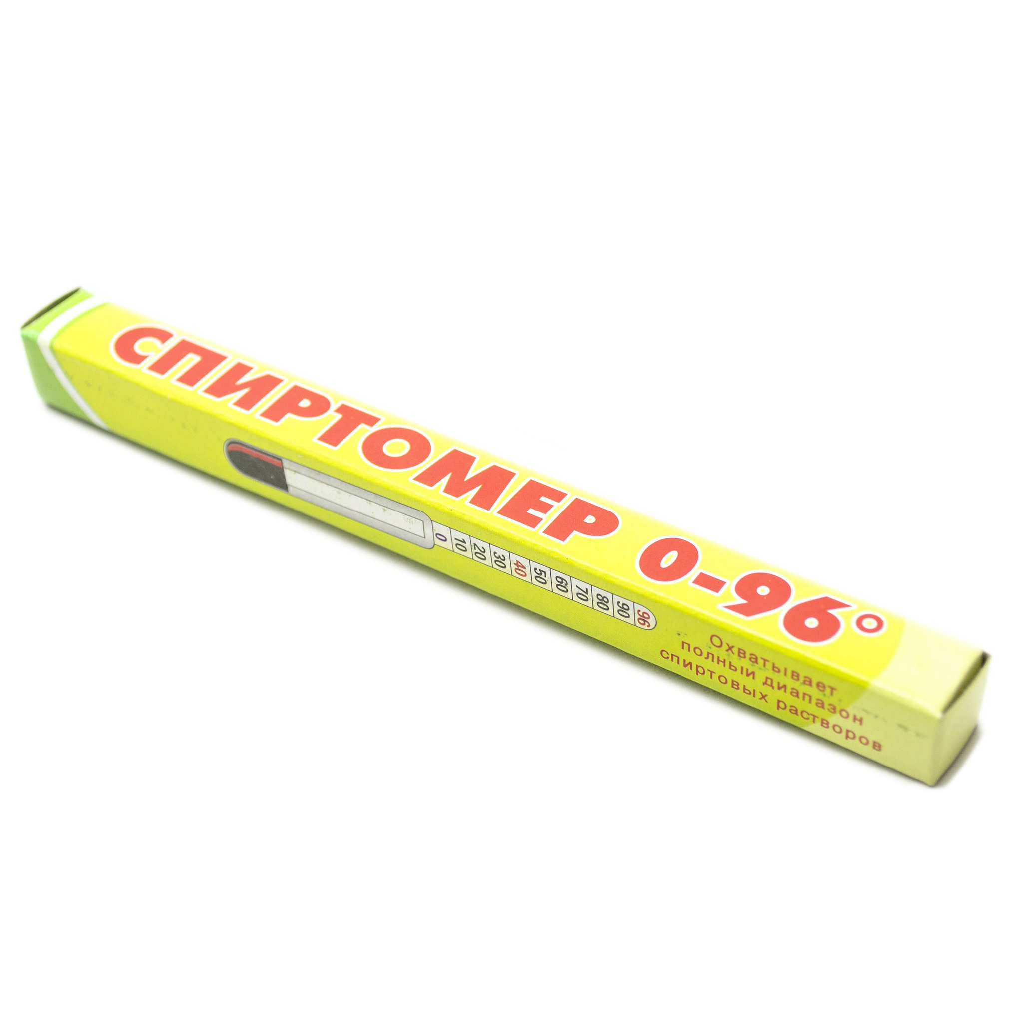 

Спиртомер бытовой, 0-96%, 14 см, Прозрачный