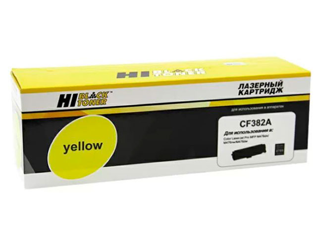 фото Картридж для лазерного принтера hi-black cf382a (cf382a) желтый, оригинальный