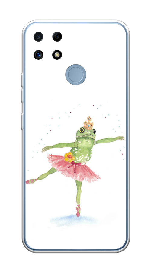 

Чехол на Realme C25/C25s "Лягушка-балерина", Зеленый, 256950-4