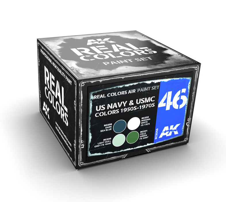 

RCS046 Набор красок Real Colors US Navy USMC Colors 1950s-1970s, 8436564930125