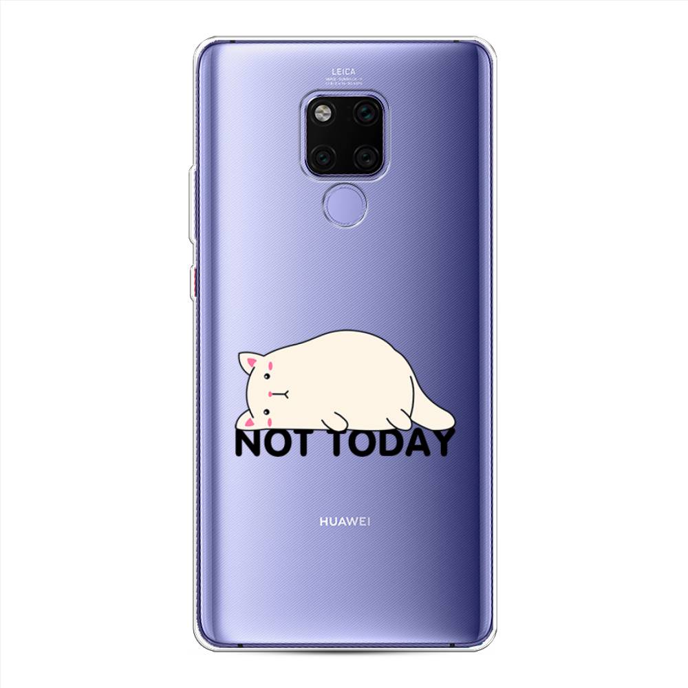 

Чехол для Huawei Mate 20X "Cat not today", Белый;розовый;черный, 66950-1