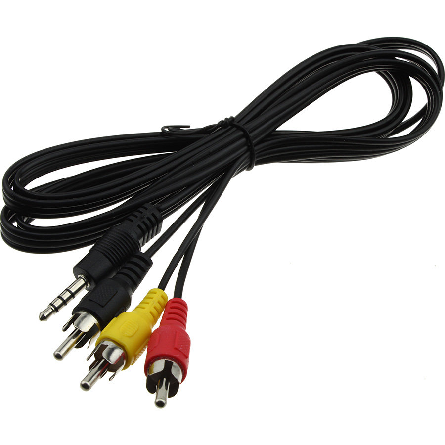 фото Шнур 3rca-j3.5 4 pin 3м сигнал