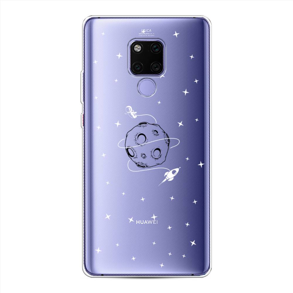 

Чехол для Huawei Mate 20X "Полет вокруг луны", Белый;серый;черный, 66950-2
