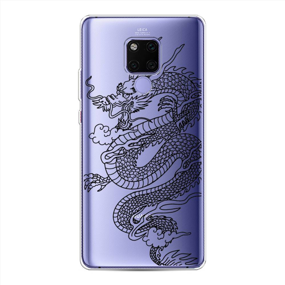 

Чехол для Huawei Mate 20X "Большой китайский дракон", Черный;серый, 66950-1
