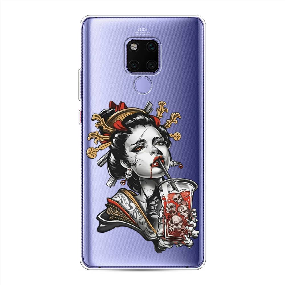 

Чехол для Huawei Mate 20X "Опасная гейша", Красный;черный;серый, 66950-4
