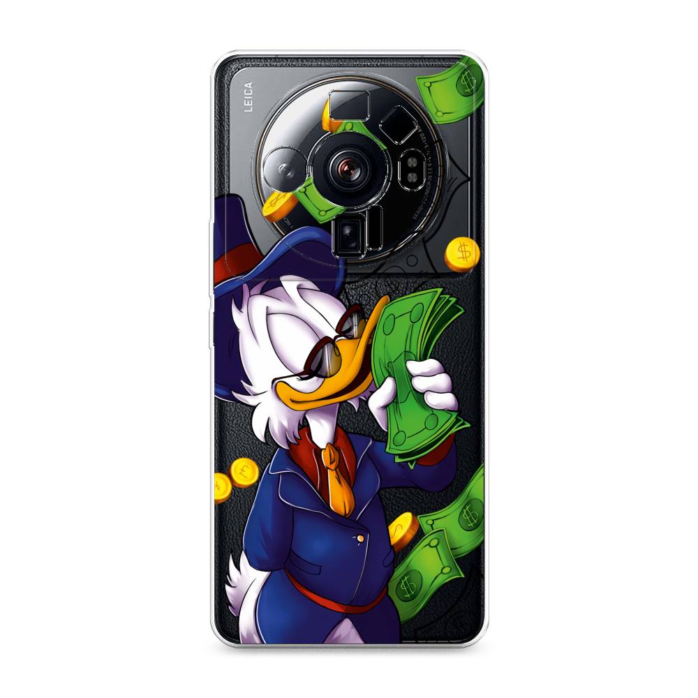 

Чехол на Xiaomi 12S Ultra "Scrooge McDuck with Money", Синий;зеленый;белый, 314550-6