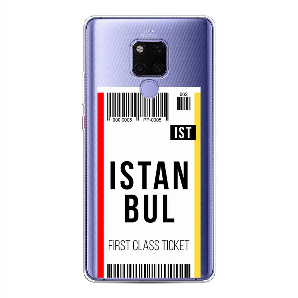 

Чехол для Huawei Mate 20X "Билет в Стамбул", Белый;черный;красный, 66950-6
