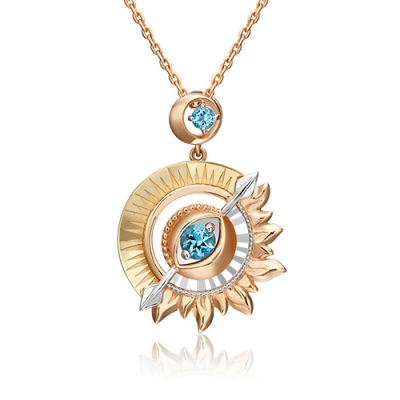 

Подвеска с топазами из комбинированного золота PLATINA jewelry 03-3255-00-201-1140-76, 03-3255-00-201-1140-76