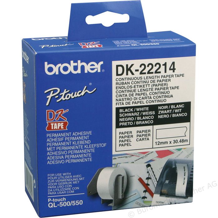 

Бумага для принтера Brother DK22214, Белый, DK22214