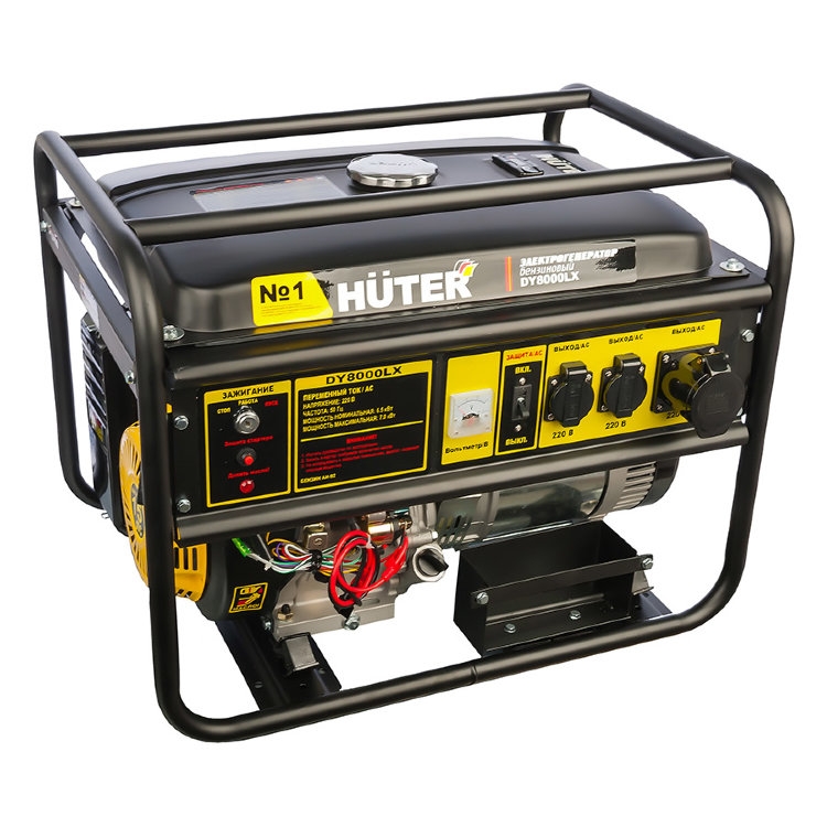 

Портативный бензогенератор HUTER DY8000LX