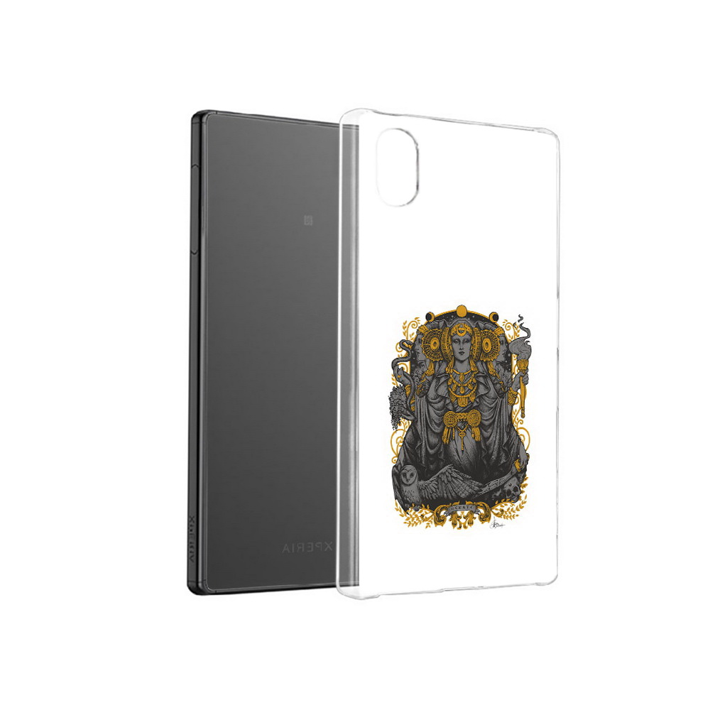 

Чехол MyPads Tocco для Sony Xperia X божество с золотыми элементами, Прозрачный, Tocco