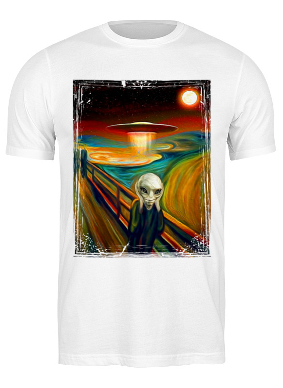 

Футболка мужская Printio Alien munch белая 3XL, Белый, Alien munch