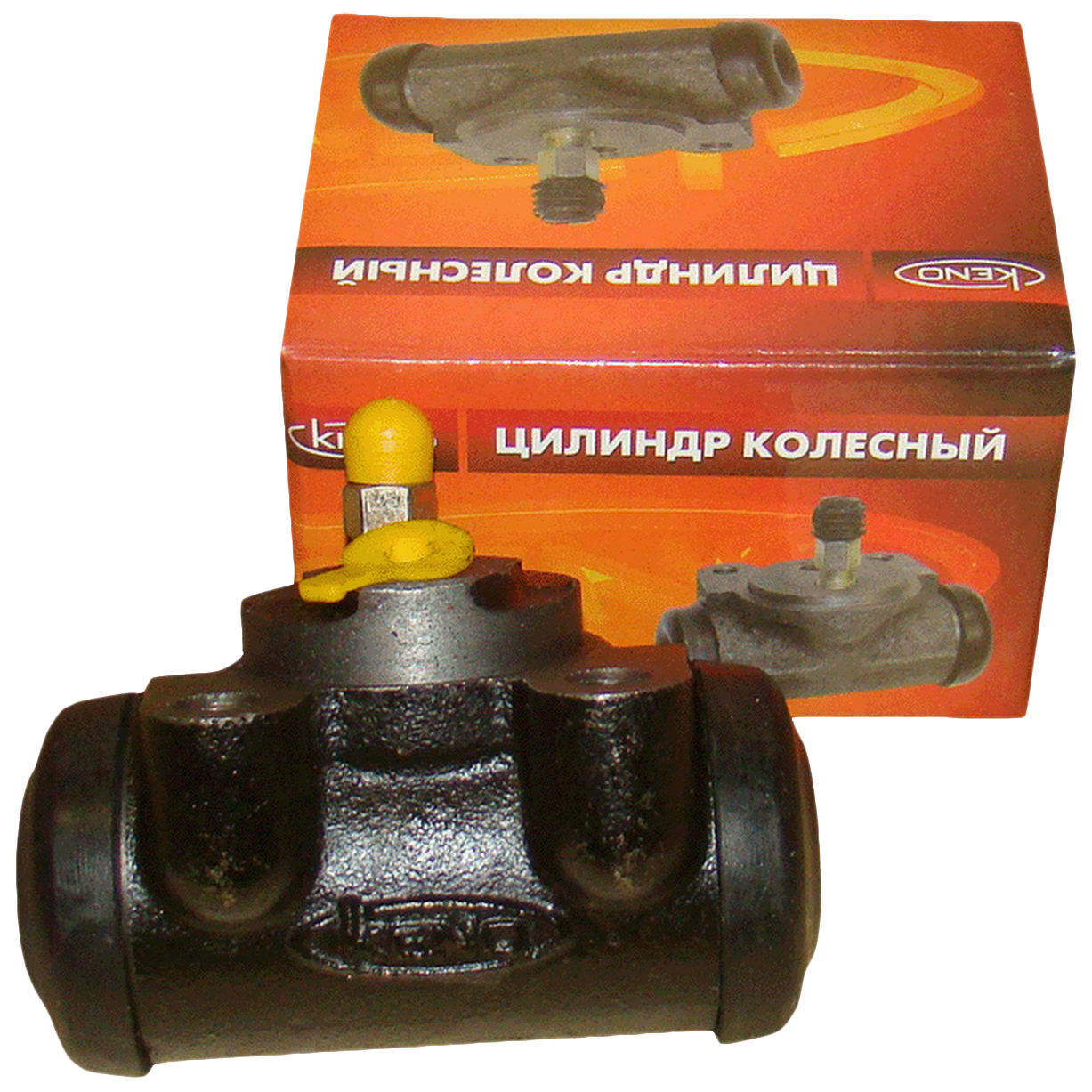 Цилиндр тормозной ГАЗ-2401,3302 (задний, рабочий) d=32 мм KENO (штуц на 10)
