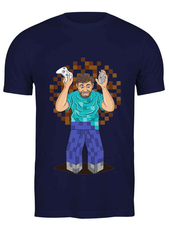 

Футболка мужская Printio Майнкрафт синий 3XL, Майнкрафт