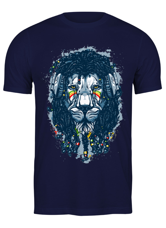 

Футболка мужская Printio Rastaleon синяя 3XL, Синий, Rastaleon