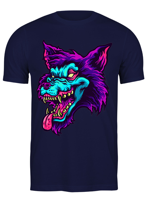 

Футболка мужская Printio Were wolf синяя 3XL, Синий, Were wolf