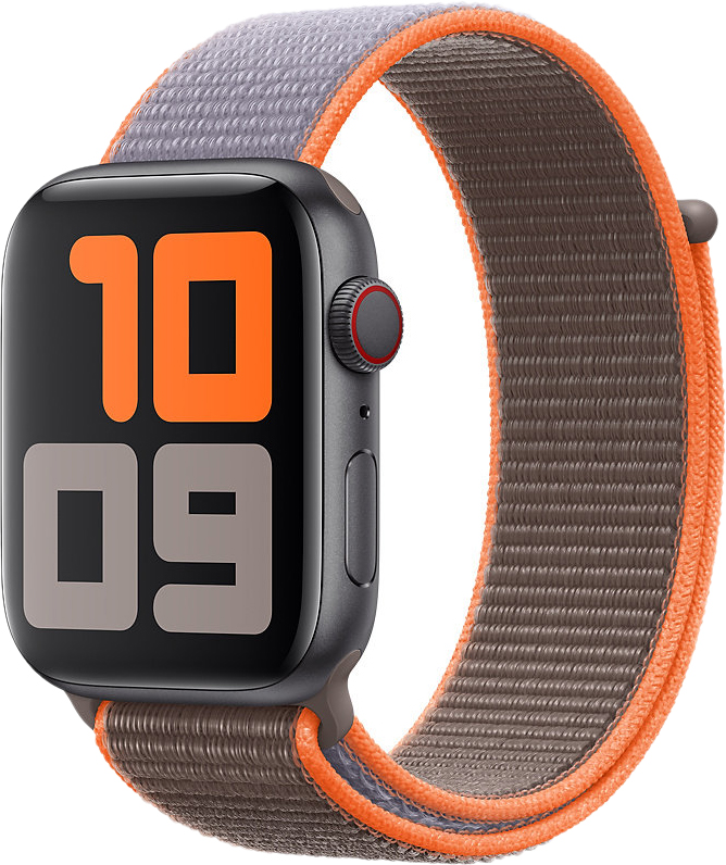 Ремешок нейлоновый Apple Watch Vitamin C Sport Loop (Оранжевый витамин) 44mm MXMT2ZM/A